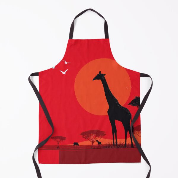 Artikelvorschau, Giraffe im Sonnenuntergang mit Vögeln entworfen und verkauft von anytka.