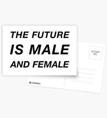 The Future is Male and Female Postcards