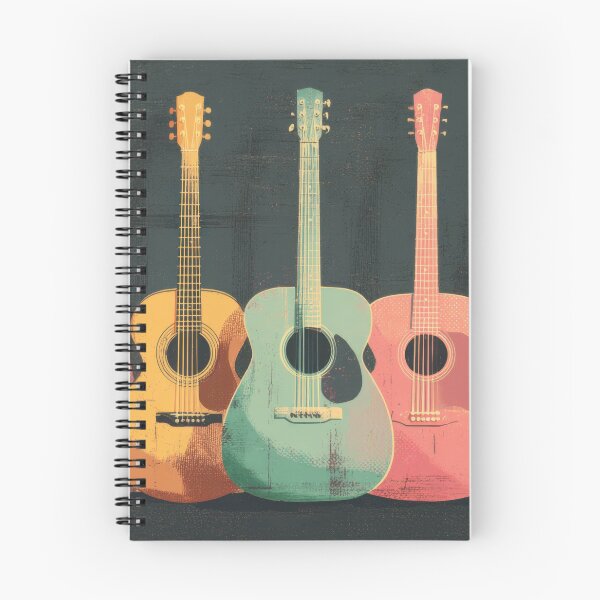 Item preview, Colorful acoustic guitars in a row designed and sold by anytka.