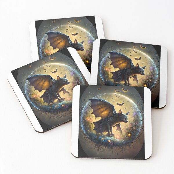 Item preview, Fantastic Creature Cat-Bat - Magical World of the Moon and Enchanted Paths designed and sold by Hipatye26.