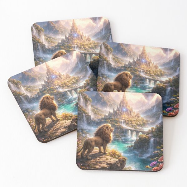 Item preview, The lion King of the crystal falls  designed and sold by TopDesignArt1.