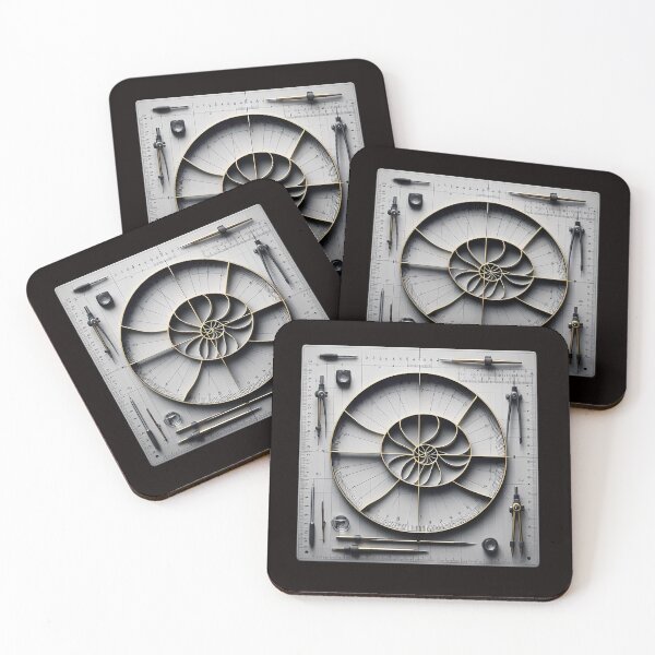 Item preview, Golden Ratio Architecture - Fibonacci & Compass designed and sold by Sivaorginator.