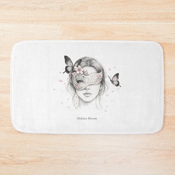 Item preview, Hidden Bloom Mask T-Shirt – Floral Butterfly Aesthetic Art Tee designed and sold by KDesignCrafts.