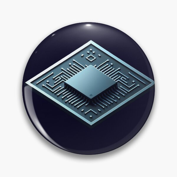 Item preview, Isometric Microchip Processor - Futuristic Tech Art designed and sold by Sivaorginator.