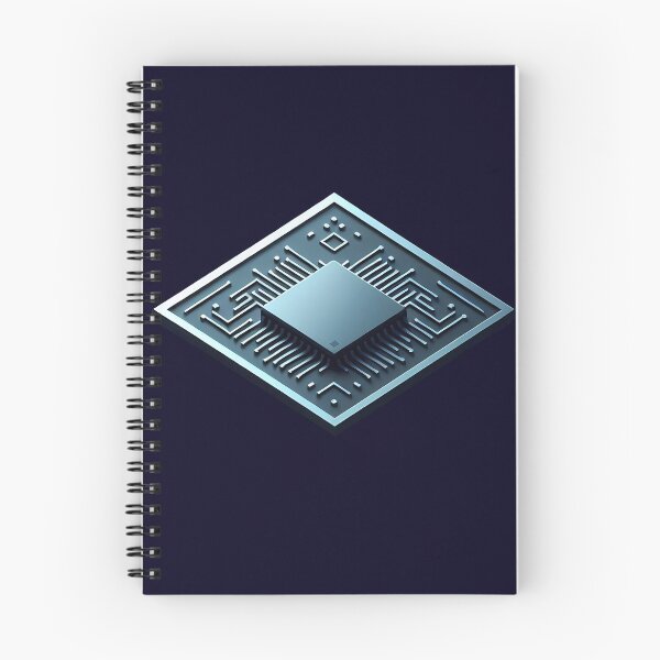 Item preview, Isometric Microchip Processor - Futuristic Tech Art designed and sold by Sivaorginator.