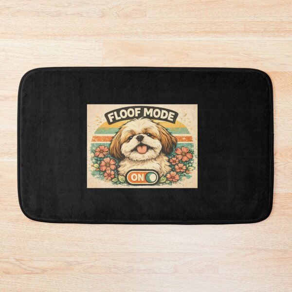 Item preview, Floof Mode On – Retro Shih Tzu Funny Design designed and sold by Mosogoloso.