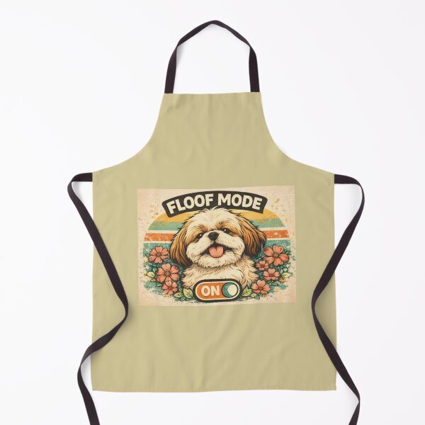 Item preview, Floof Mode On – Retro Shih Tzu Funny Design designed and sold by Mosogoloso.