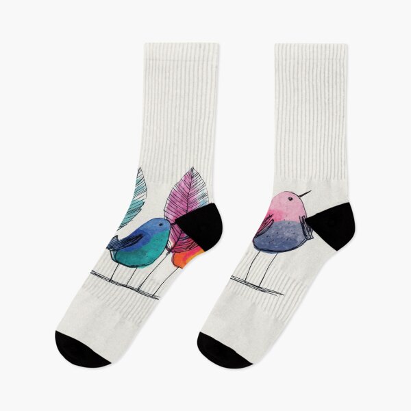 Item preview, Colorful birds stand near feathers designed and sold by anytka.
