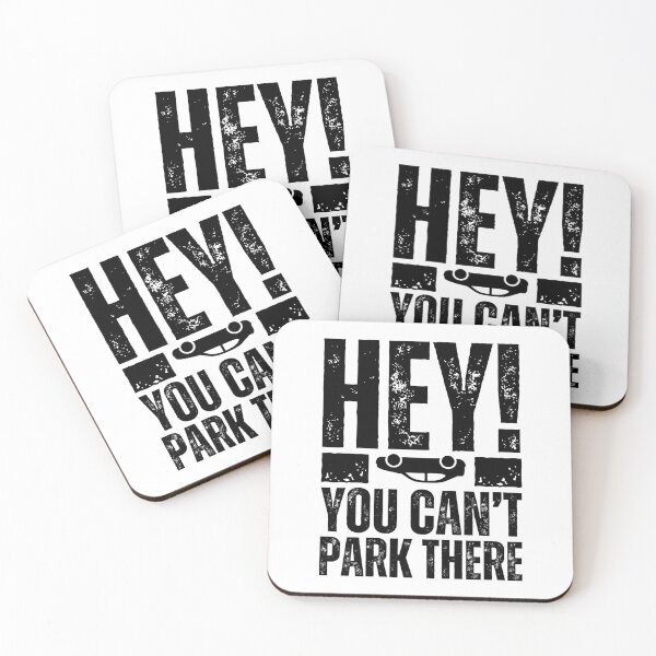 Item preview, Hey! You Can’t Park There – Funny Car Crash Humor Design for Drivers, Mechanics & Auto Fans Distressed Black Font designed and sold by GFamilyC.