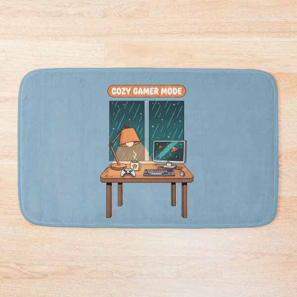 Item preview, Cozy Gamer Mode – Rainy Night Gaming Setup  designed and sold by CryptoCactus.