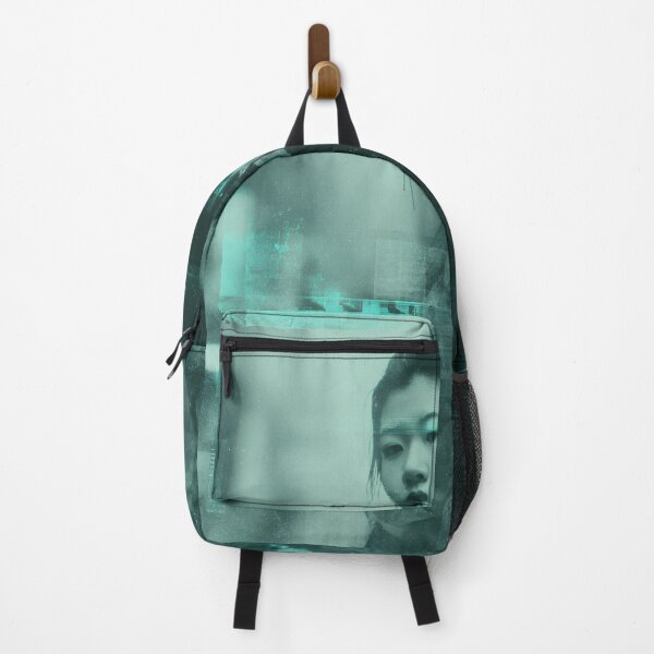 Item preview, Signal Fade Liminal Cyberpunk Glitch Portrait Art Print designed and sold by WartonnoArt.