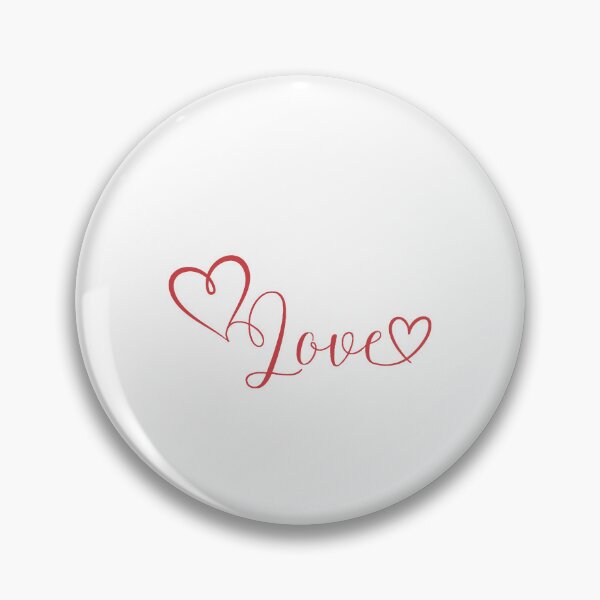 Item preview, Elegant Red Love Script with Heart  designed and sold by Lycheeleaf.