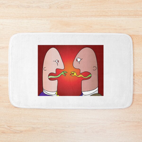 Item preview, Satirical Illustration of Heated Argument with Snakes designed and sold by Miro’s Twisted Ink.
