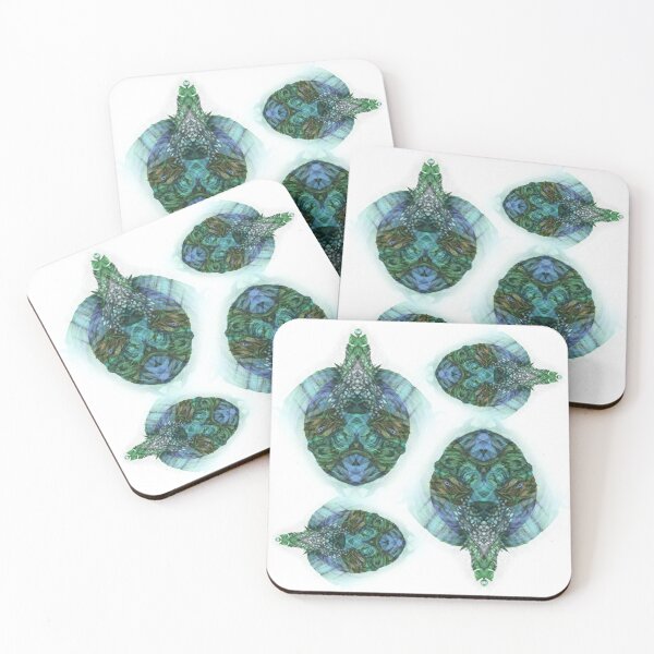 Item preview, Sea turtles swimming a0407 designed and sold by liquid-print.