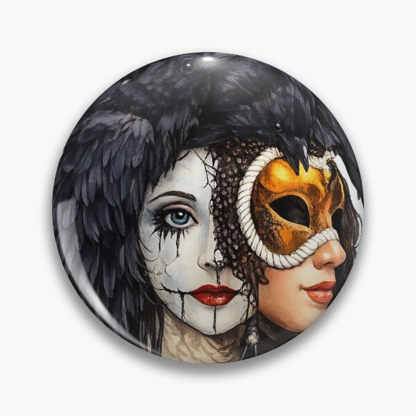 Item preview, The face behind the mask with raven hair designed and sold by Berlin-D-Prs.