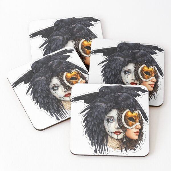Item preview, The face behind the mask with raven hair designed and sold by Berlin-D-Prs.