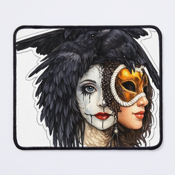 Item preview, The face behind the mask with raven hair designed and sold by Berlin-D-Prs.