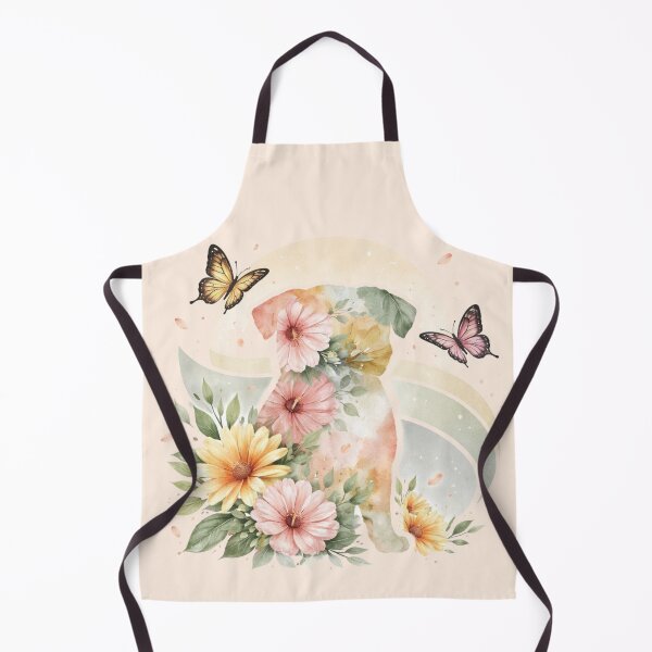 Item preview, Floral Dog Watercolor T-Shirt – Cute Nature Art Graphic Tee designed and sold by KDesignCrafts.