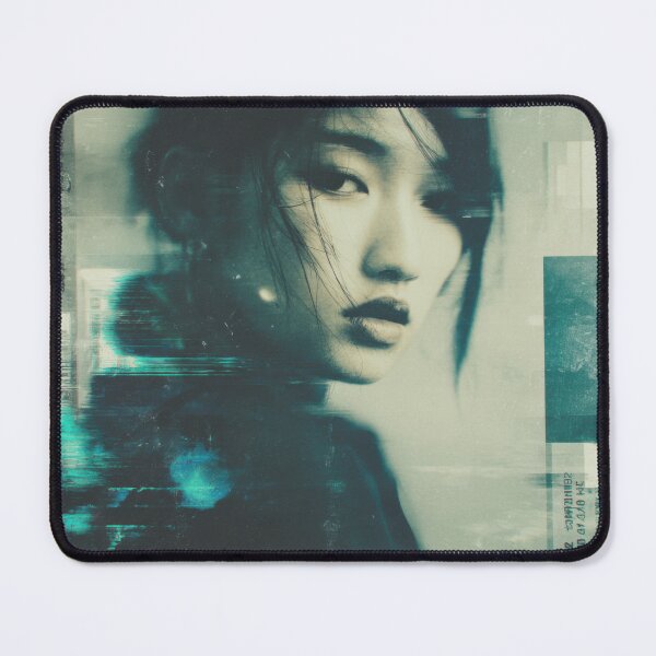 Item preview, Fashion Signal Fade Liminal Cyberpunk Glitch Portrait Art Print designed and sold by WartonnoArt.