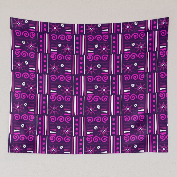 Item preview, Artistic Afrocentric Textile - Ethnic Polynesian Tribal  - Unique Gifts designed and sold by RoyalStarsPatts.