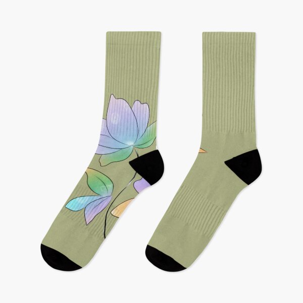 Item preview, Pastel Gradient Flowers - Spring Watercolor Floral Art designed and sold by Dakson Design - Fantasy Art.