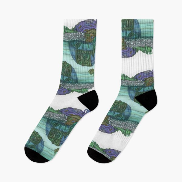 Item preview, Fish and mudskipper a0407 designed and sold by liquid-print.
