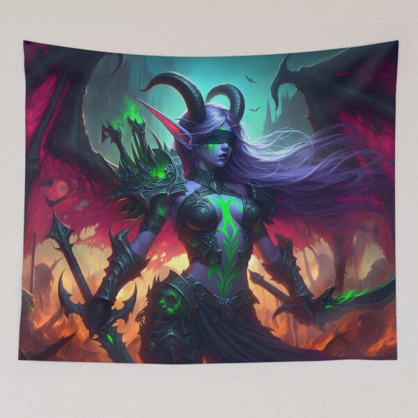 Item preview, Demon Hunter Night Elf | Fel Magic Warrior designed and sold by TattooDrive.
