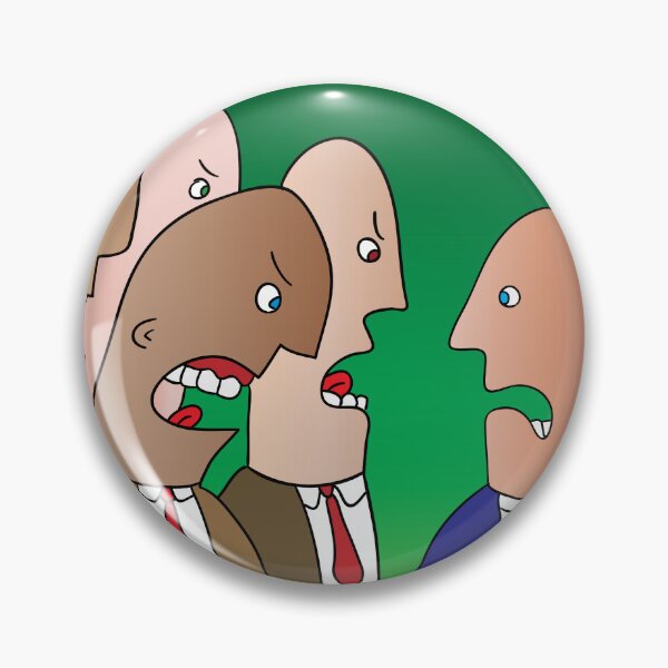 Item preview, Angry Crowd Confronting Stressed Individual designed and sold by Miro’s Twisted Ink.