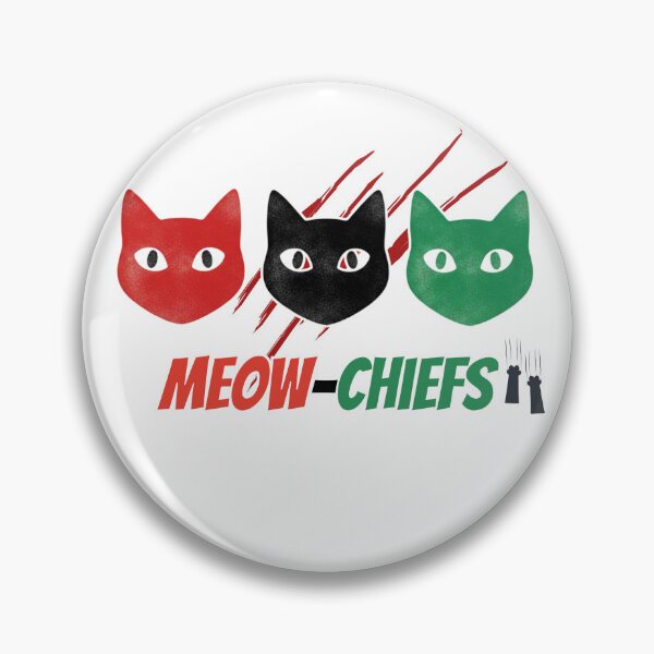 Item preview, Meow Chiefs Funny Cat Leader Design designed and sold by LittleLoopArt.