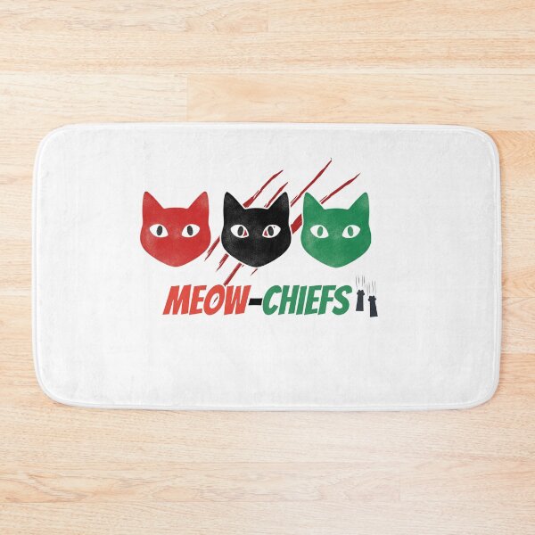 Item preview, Meow Chiefs Funny Cat Leader Design designed and sold by LittleLoopArt.