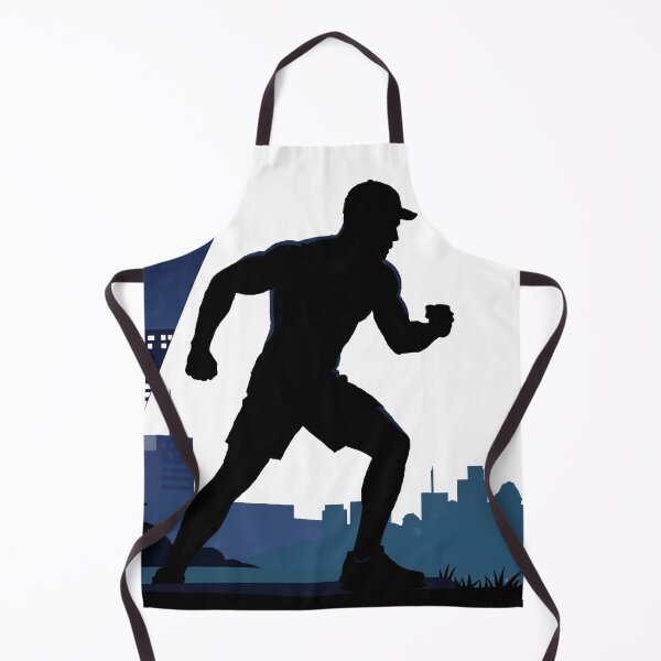 Item preview, Night Runner Silhouette – Urban Fitness Illustration designed and sold by myforestfog.