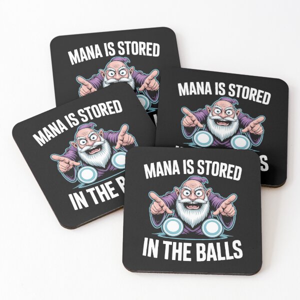 Item preview, Mana is Stored in The Balls - A bold and absurd wizard meme design for RPG gamers, DnD players, fantasy lovers and anyone who lives for chaotic magic humor. designed and sold by ZyziowskyArt.