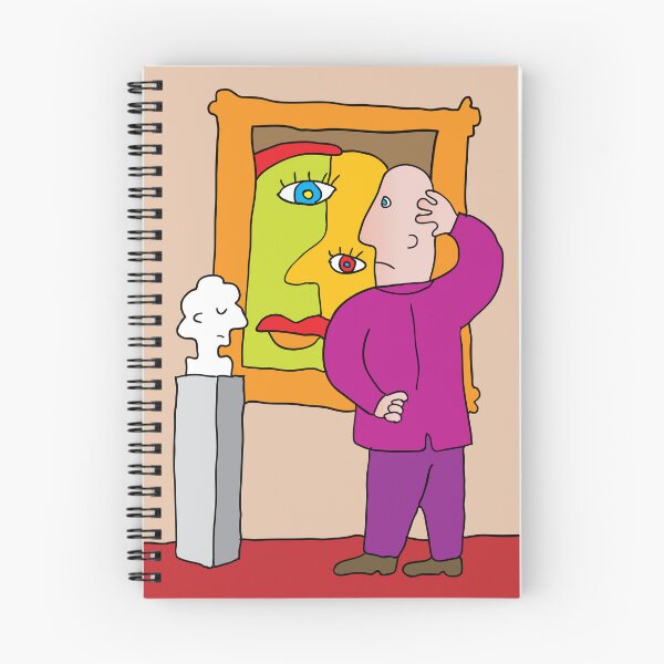 Item preview, Confused Man Looking at Abstract Modern Art designed and sold by Miro’s Twisted Ink.