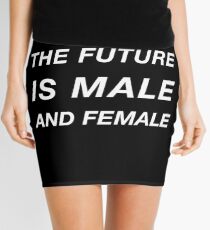 The Future is Male and Female Mini Skirt