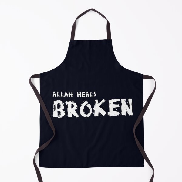 Item preview, Allah Heals Broken Hearts Soul Minimalist Bold Brush Islamic Art designed and sold by Miniature Store.