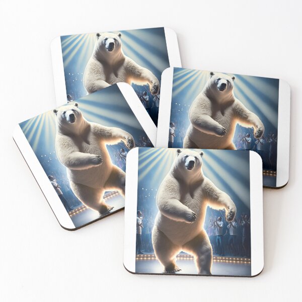 Item preview, Dancing Polar Bear - Stage Star with Concert Lights designed and sold by Hipatye26.