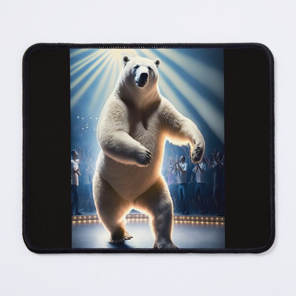 Item preview, Dancing Polar Bear - Stage Star with Concert Lights designed and sold by Hipatye26.