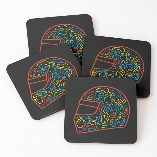 Item preview, Race Tracks In Helmet Design designed and sold by David Speed Design.