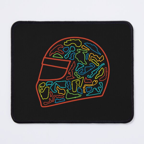 Item preview, Race Tracks In Helmet Design designed and sold by David Speed Design.