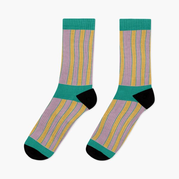 Item preview, Turquoise Lavender Yellow Retro Preppy Bold Stripes Pattern designed and sold by TackyTime.