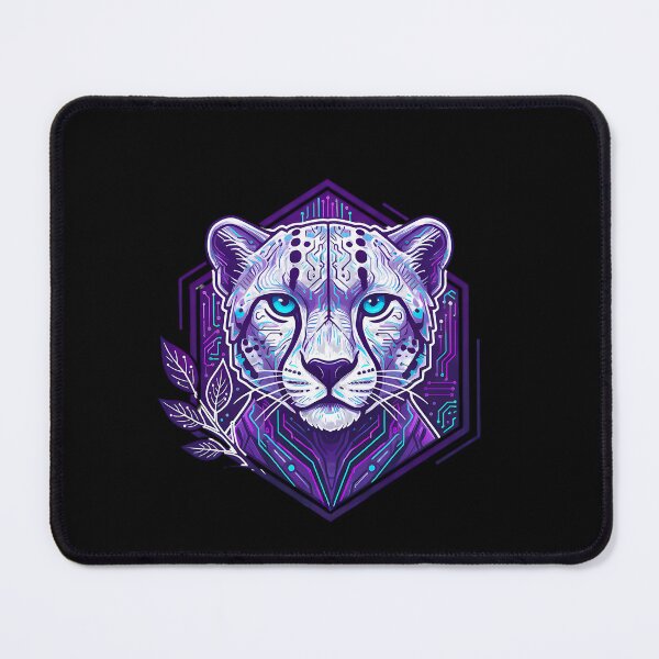 Item preview, Cyber Cheetah Tech Art - Futuristic Neon Circuit Speedster Illustration designed and sold by AbulailArt.