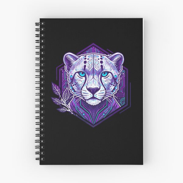 Item preview, Cyber Cheetah Tech Art - Futuristic Neon Circuit Speedster Illustration designed and sold by AbulailArt.