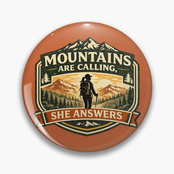 Item preview, Female Hiking – The Mountains Are Calling, She Answers designed and sold by Ivy-Triggs.