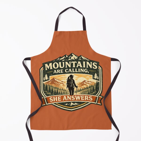 Item preview, Female Hiking – The Mountains Are Calling, She Answers designed and sold by Ivy-Triggs.