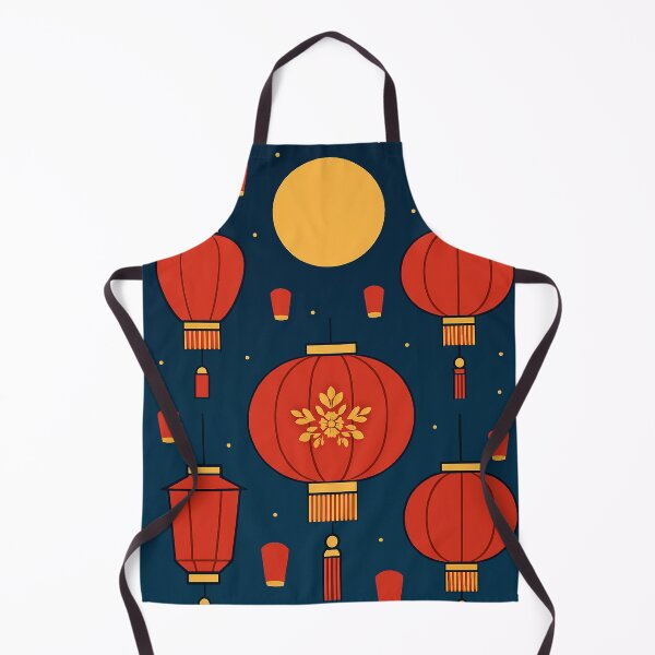 Item preview, Moonlit Lantern Festival Design – Glowing Red Lantern Night Sky Art designed and sold by mbmstores.