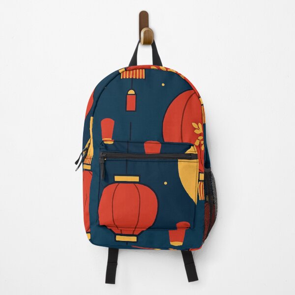 Item preview, Moonlit Lantern Festival Design – Glowing Red Lantern Night Sky Art designed and sold by mbmstores.