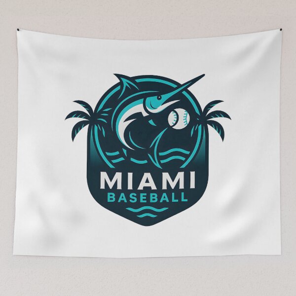 Item preview, Miami Baseball  designed and sold by Sunrise Slaps.