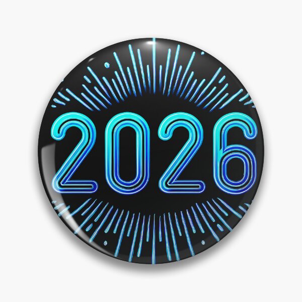 Item preview, 2026 Neon Light Burst | Futuristic New Year Celebration Art designed and sold by RS-Globalist-.