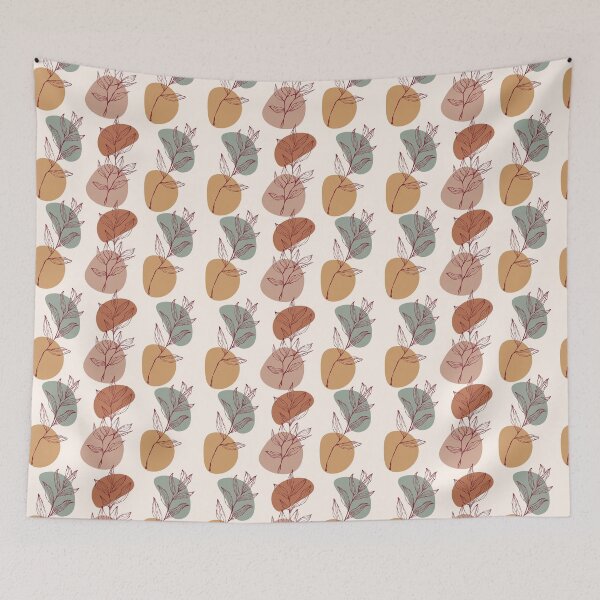 Item preview, Minimalist Seamless Botanical Leaf Pattern designed and sold by IsaMarina.