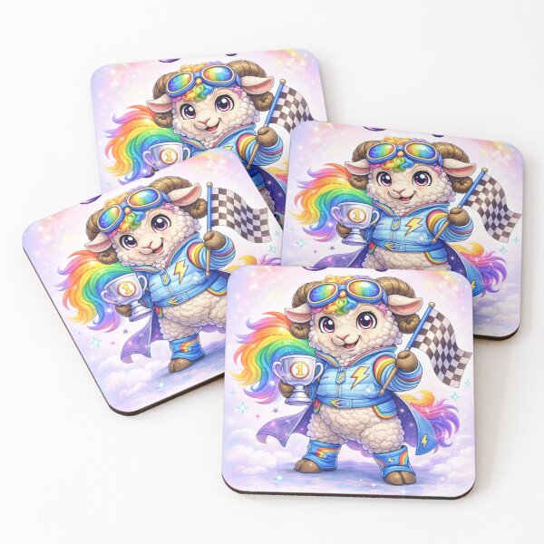 Item preview, Rainbow Baaaash - #1 Speed Flock Champion (My Little Sheep Parody) designed and sold by Thpoar.